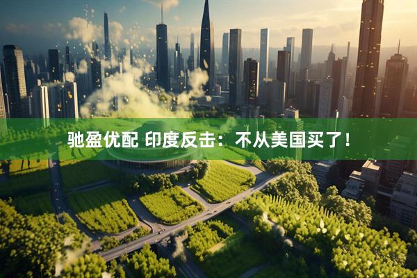 驰盈优配 印度反击：不从美国买了！